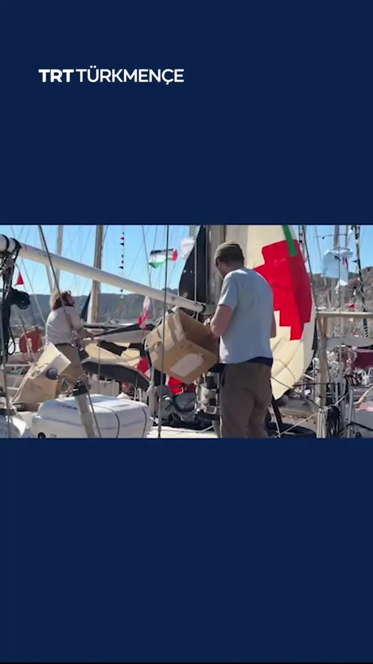 Gaza goýlan gabawy böwüsmek üçin Fransiýadan ýene-de bir Global Sumud Flotiliýasy ýola düşýär