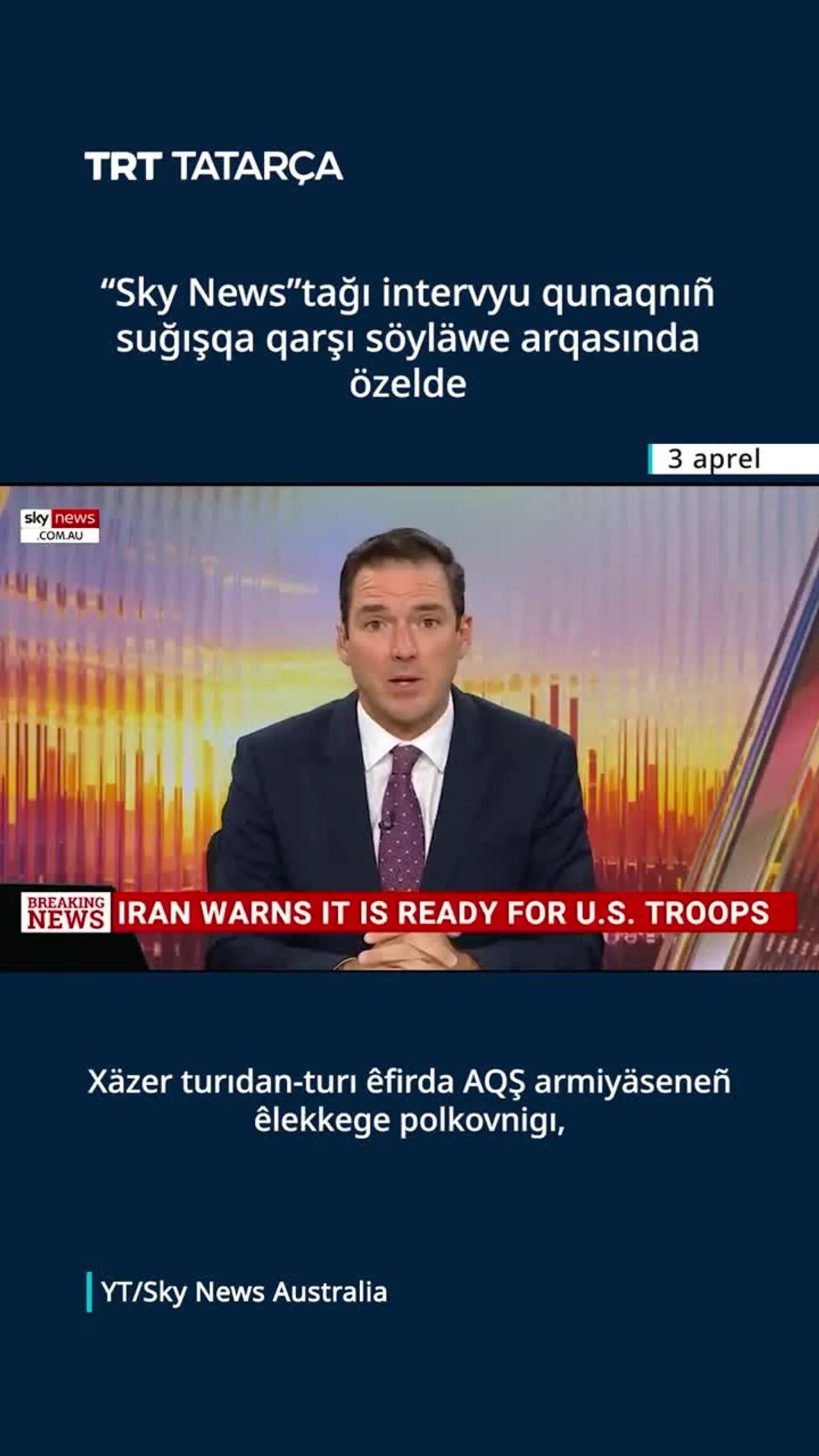 Avstraliyada “Sky News” kanalınıñ tapşıruı suğışqa qarşı qunaq arqasında urtasında özelde