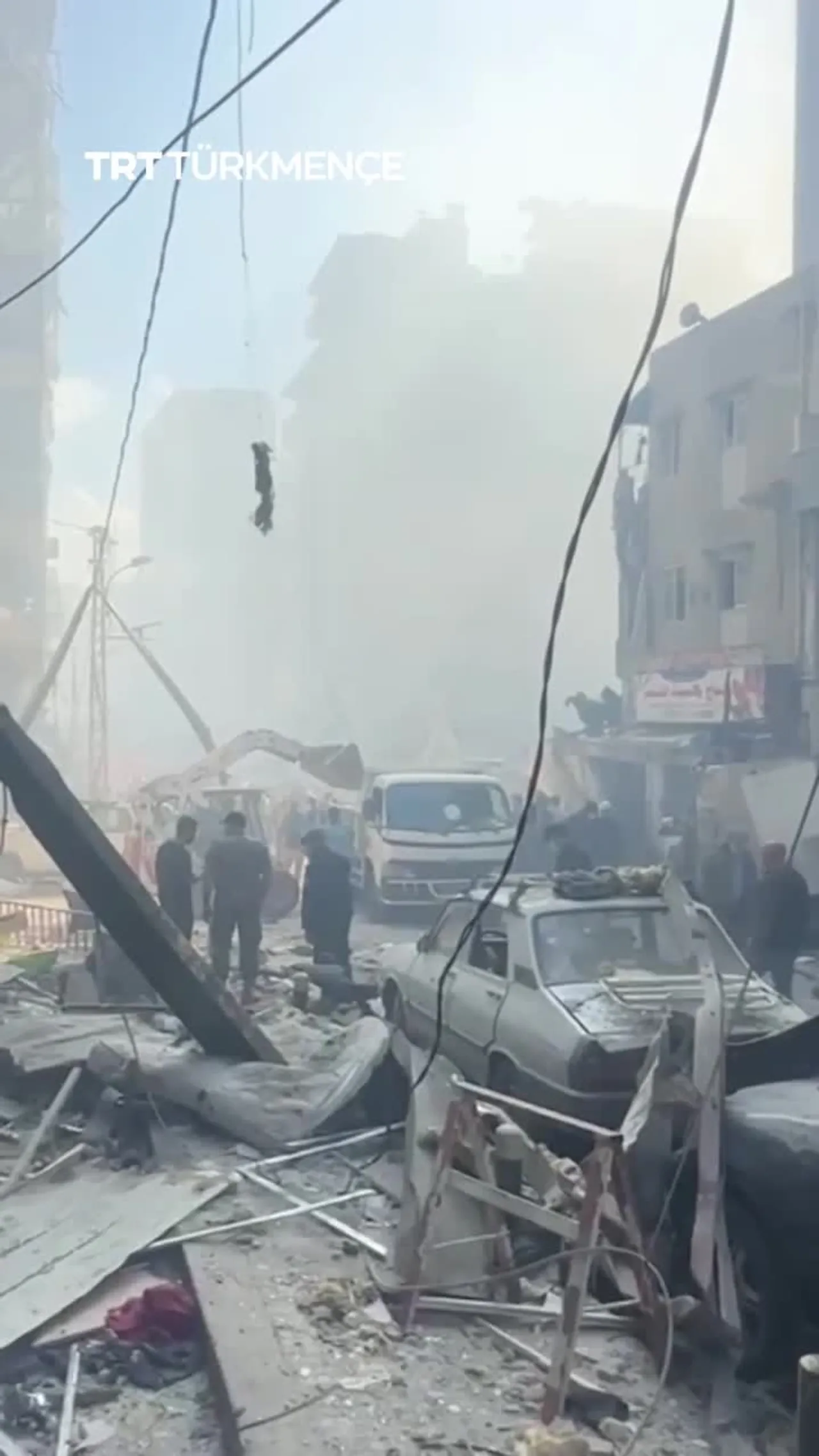 EÝRAN-YSRAÝYL URŞUNDA ÝARAŞYK DOWAM EDÝÄRKÄ, BEÝRUT YSRAÝYLYŇ GÜÝÇLI HÜJÜMLERINE SEZEWAR BOLDY