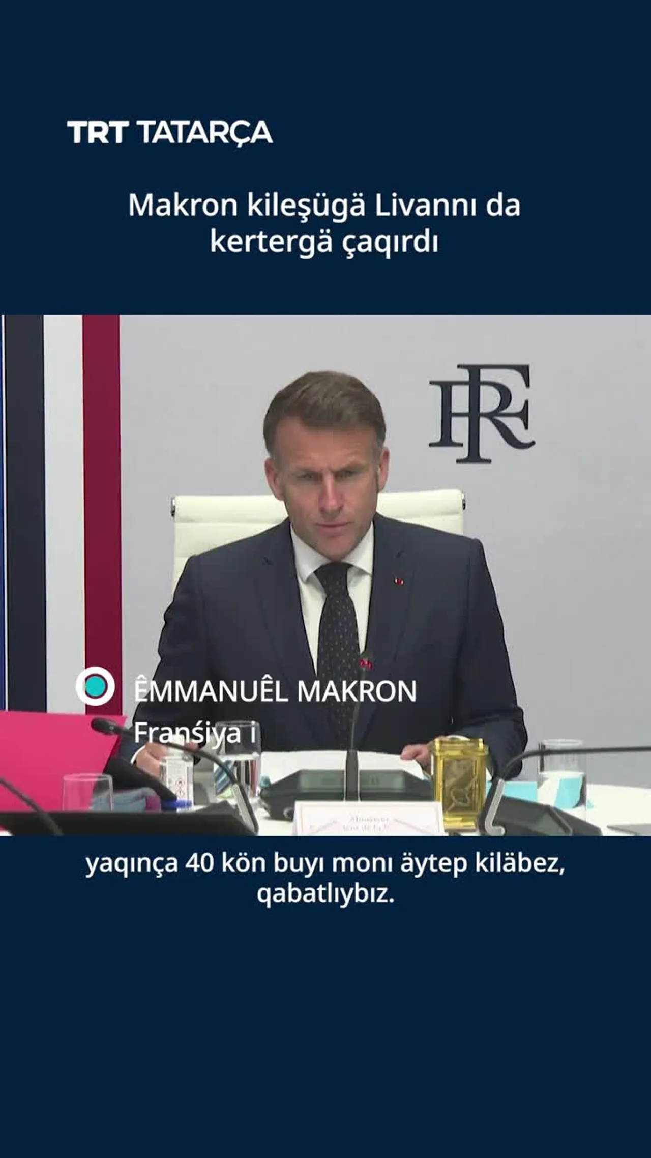 Makron kileşügä Livannı da kertergä çaqırdı