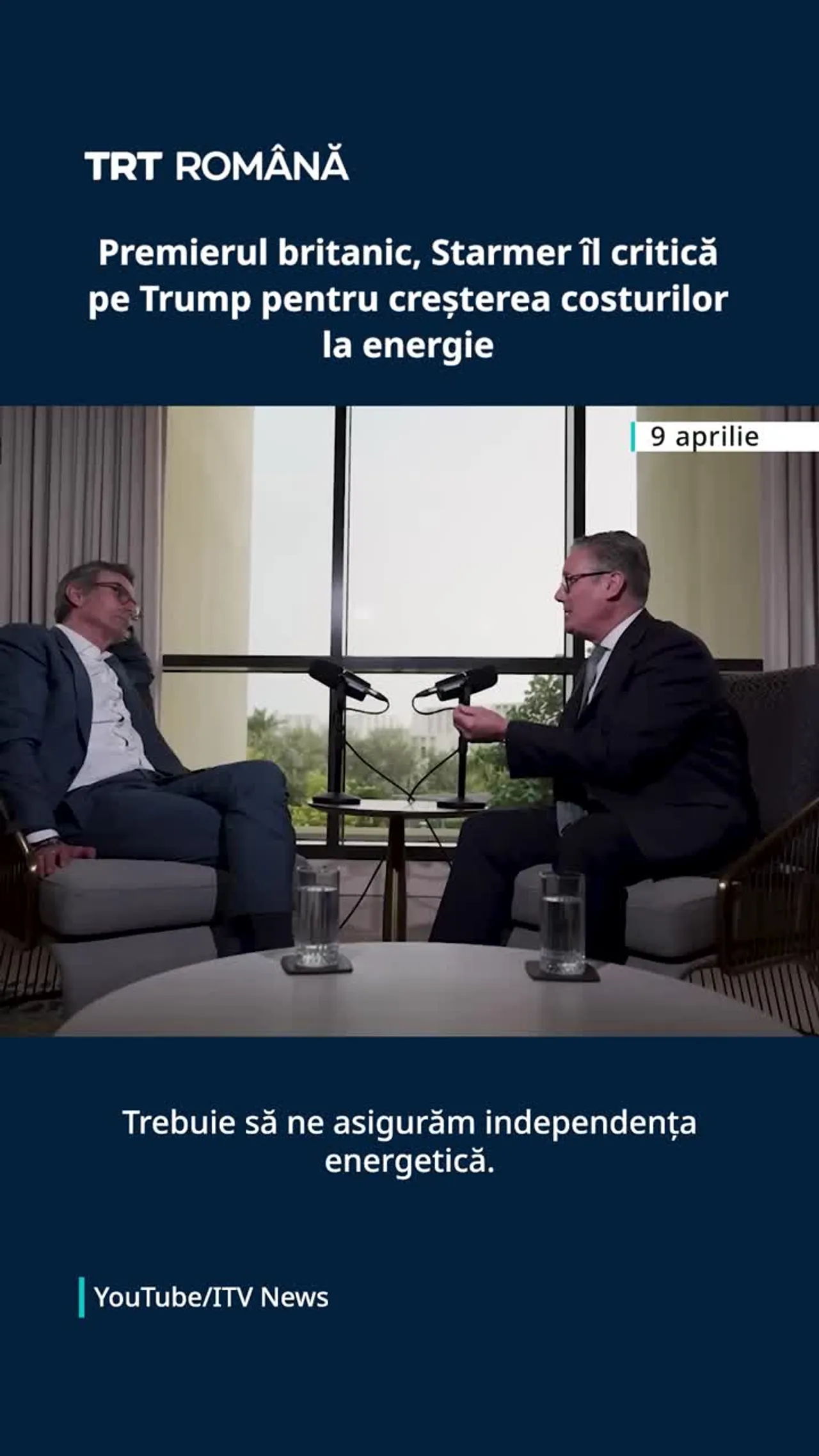 Premierul britanic, Starmer îl critică pe Trump pentru creșterea costurilor la energie