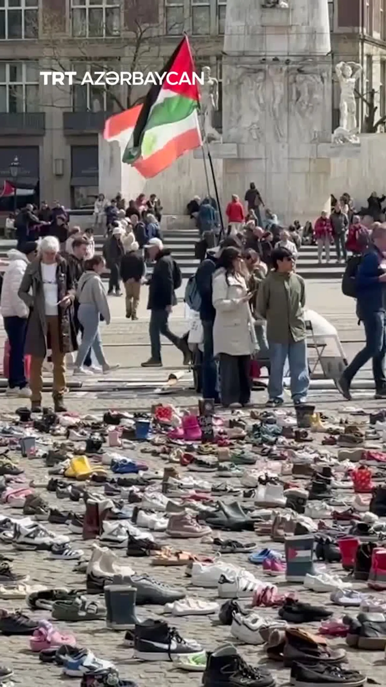 İsrail ordusu tərəfindən qətl edilmiş qəzzalı uşaqlar və jurtnalistlər Hollandiyada yad edildi