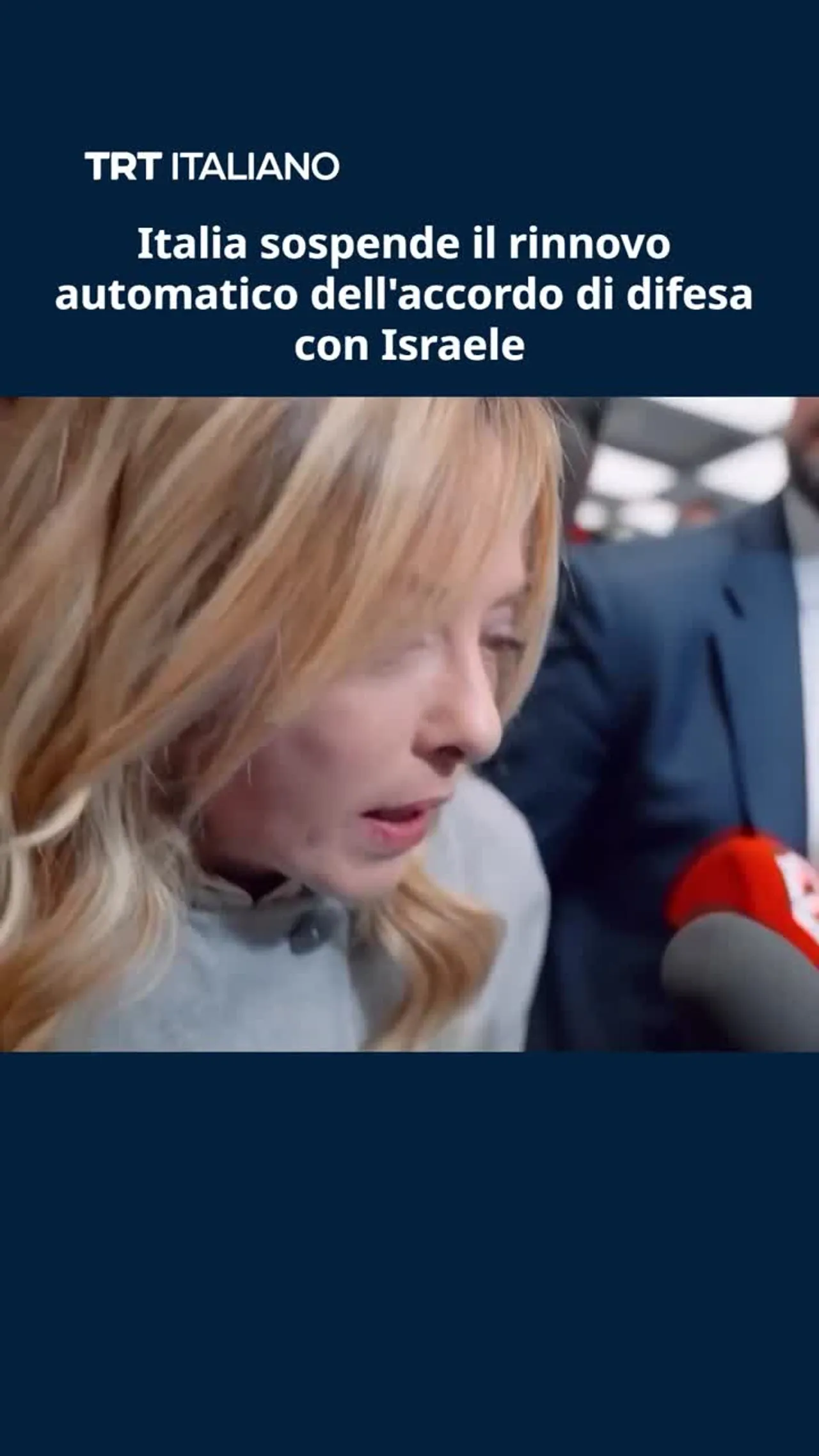 Italia sospende il rinnovo automatico dell'accordo di difesa con Israele