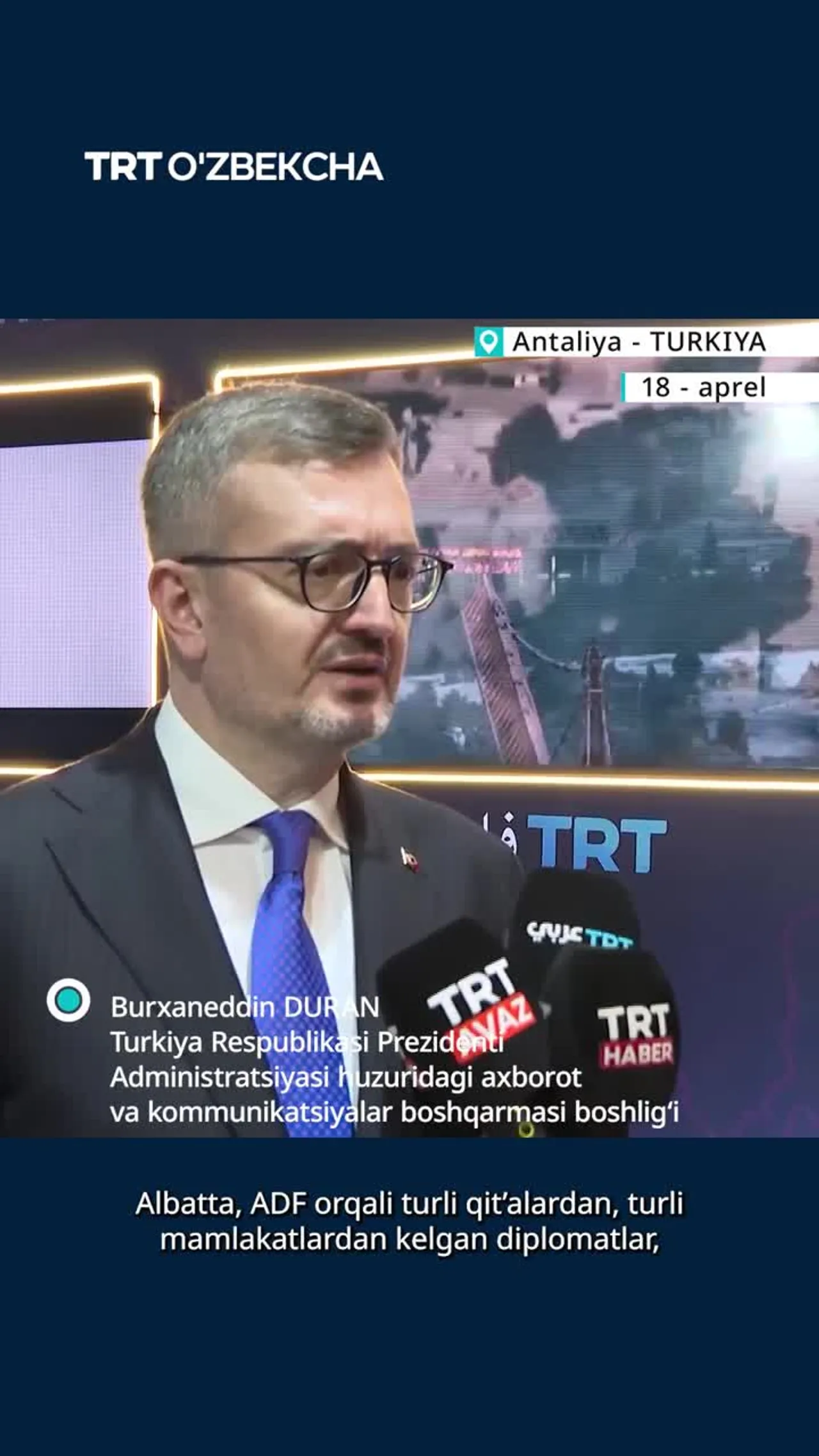 Duran bugungi kun sharoitida ADFning ahamiyatiga e’tibor qaratdi