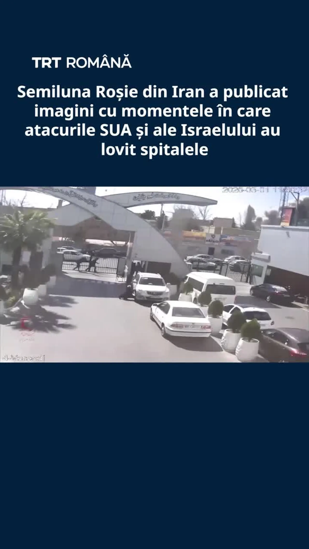 Semiluna Roșie iraniană a publicat imagini cu momentele atacurilor SUA și ale Israelului