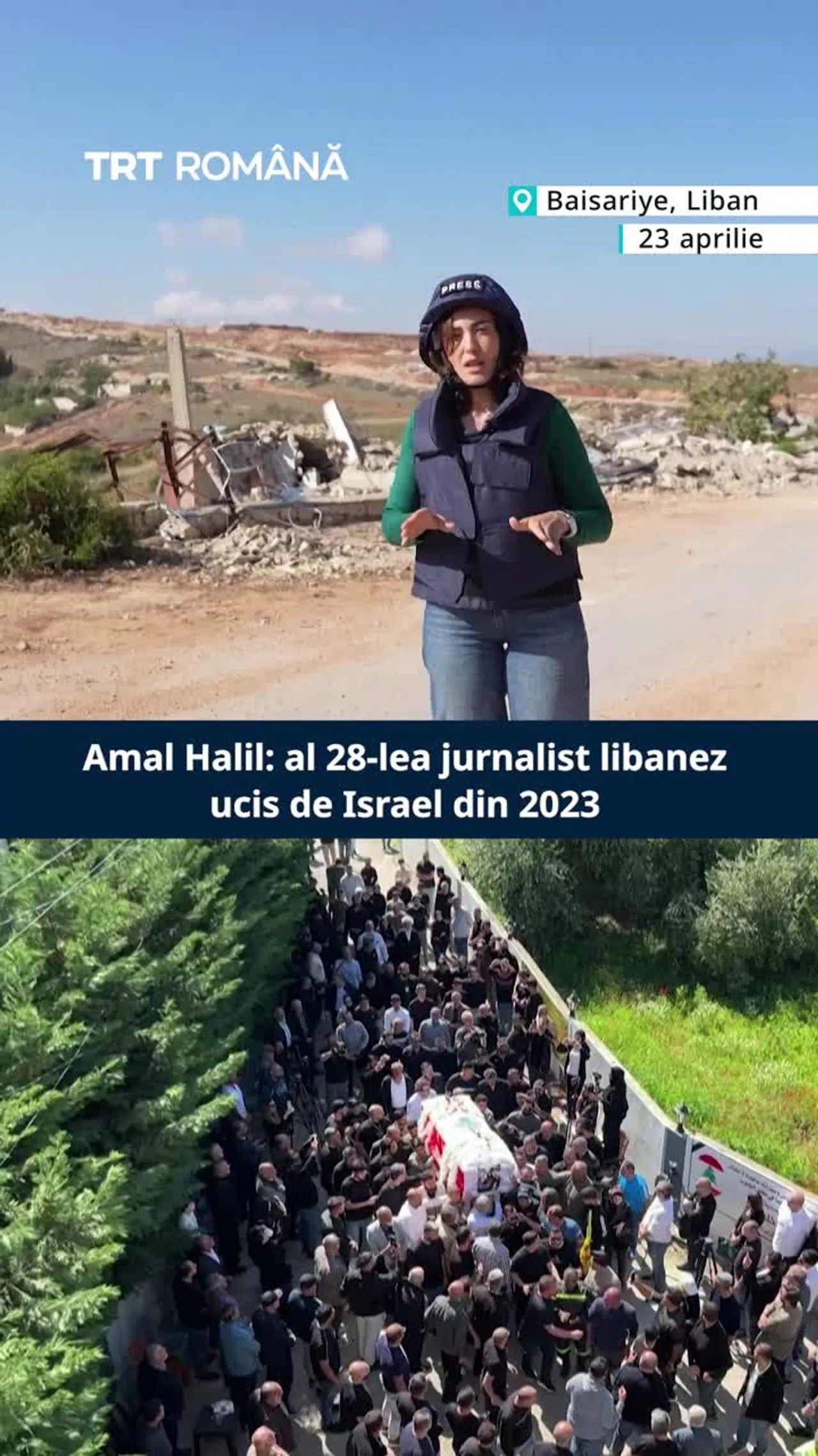 Amal Khalil: Al 28-lea jurnalist libanez ucis de Israel