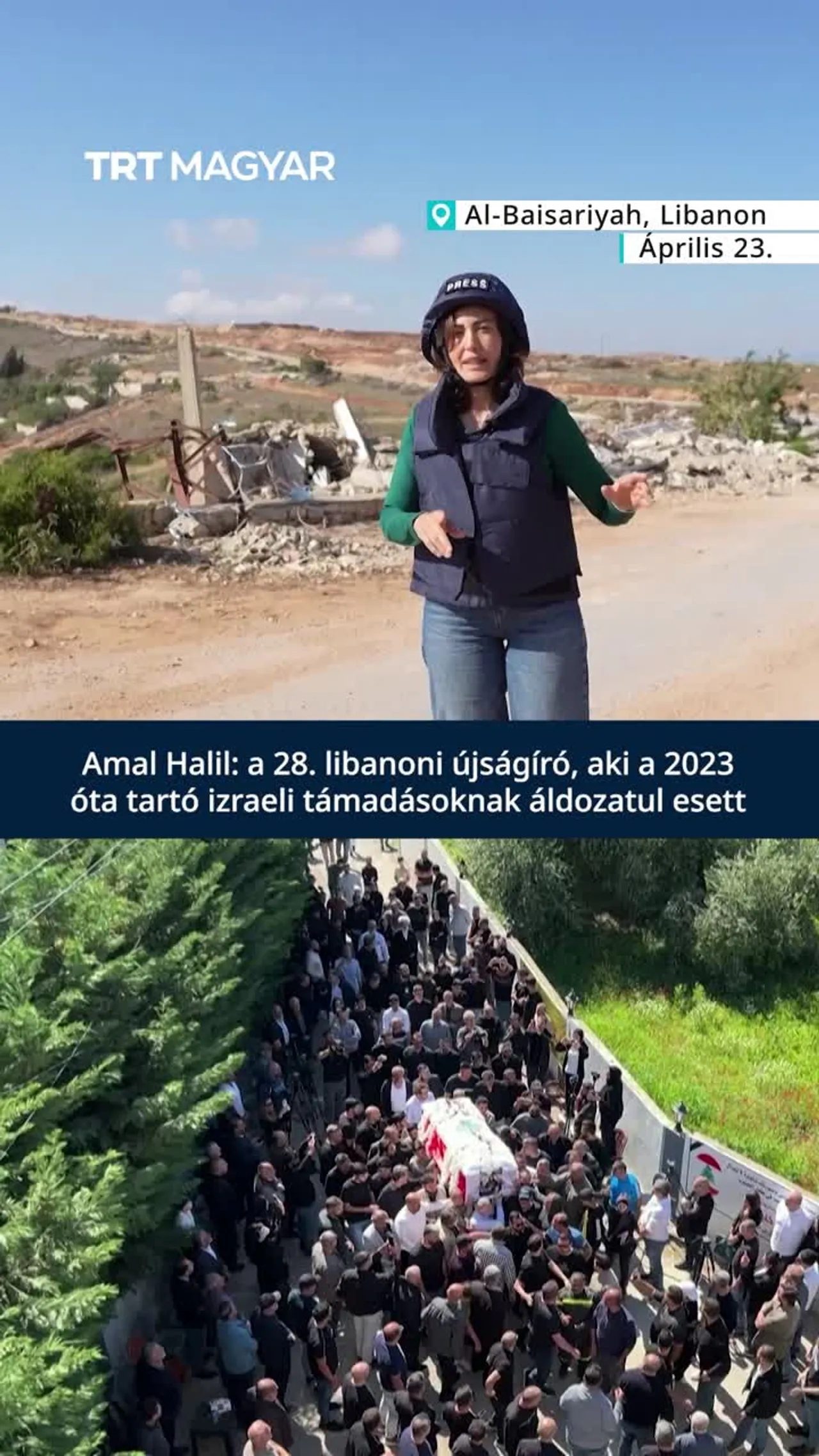 Amal Halil: A 28. libanoni újságíró, akit izraeliek öltek meg