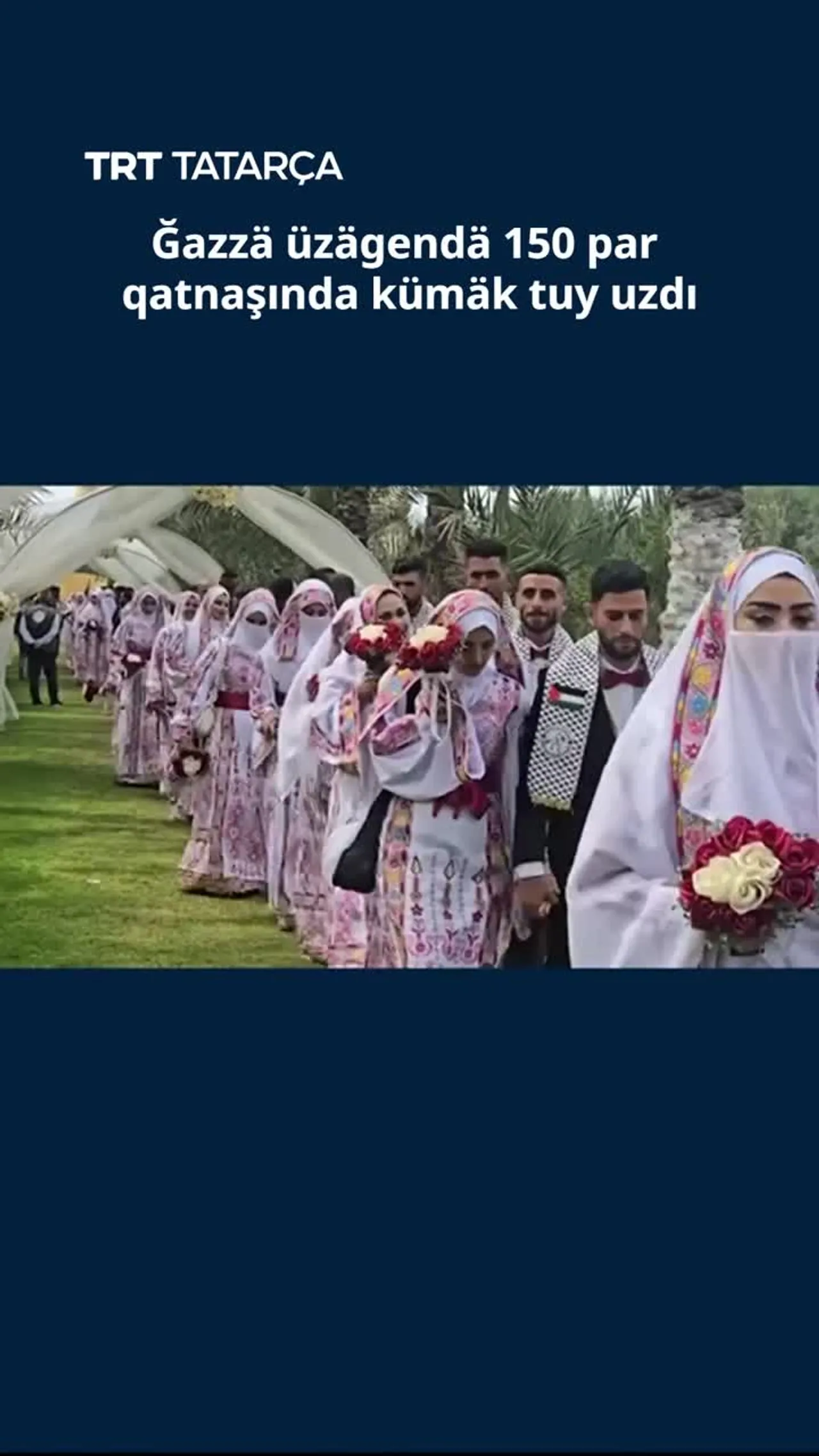 Ğazzä üzägendä 150 par qatnaşında kümäk tuy uzdı