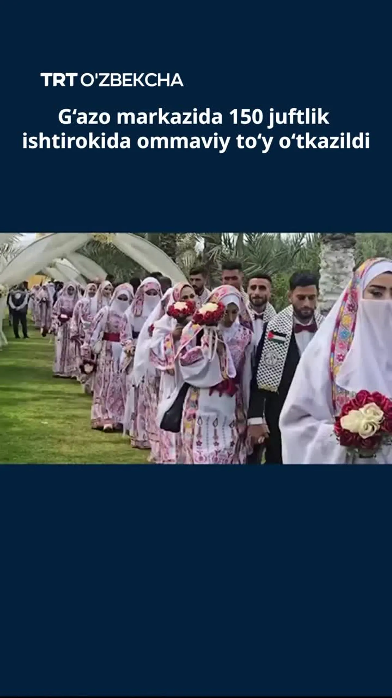 G‘azoda 150 nafar juftlik ishtirokida ommaviy to‘y o‘tkazildi