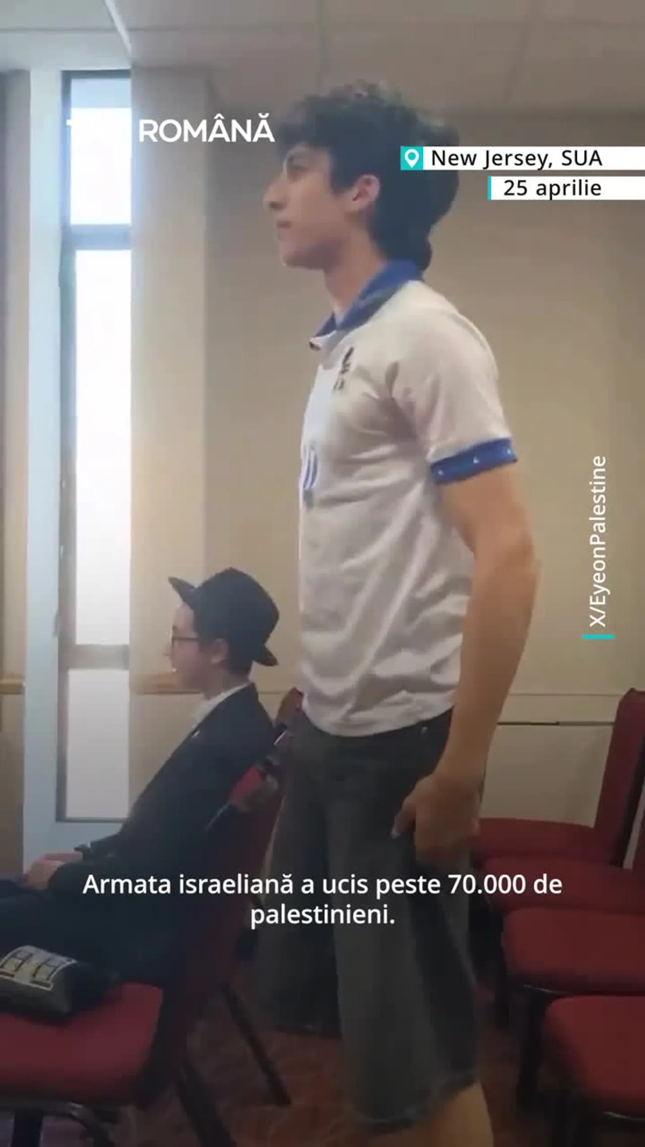 Un student întrerupe evenimentul la care fusese invitat un soldat israelian