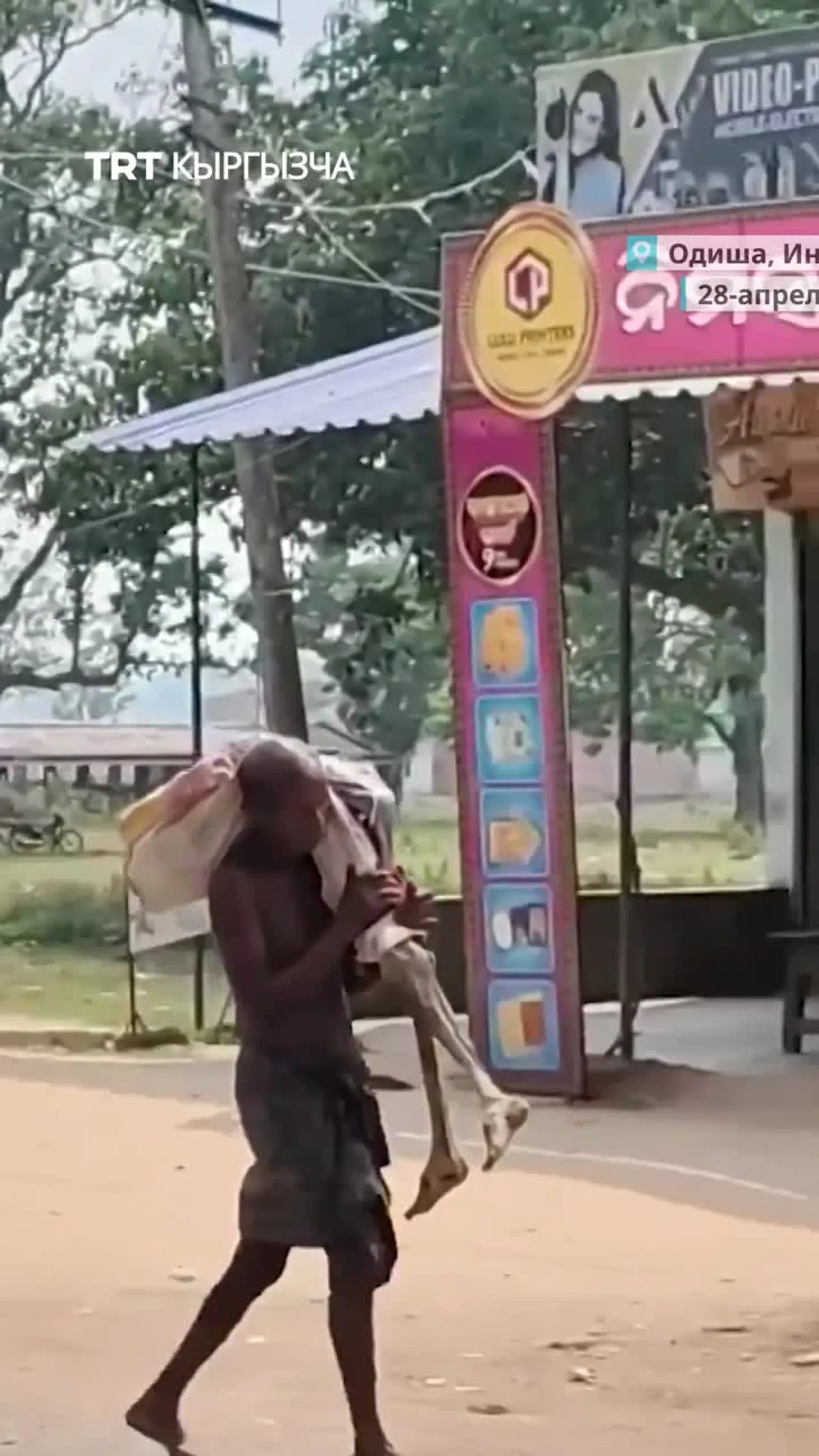 ИНДИЯЛЫК БИР КИШИ КАРЫНДАШЫНЫН СӨӨГҮН БАНККА АЛЫП БАРДЫ