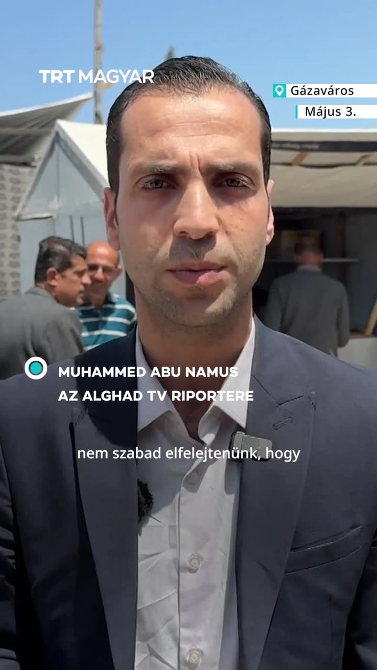A gázai újságírók elítélik Izrael jogsértéseit a Sajtószabadság Világnapján