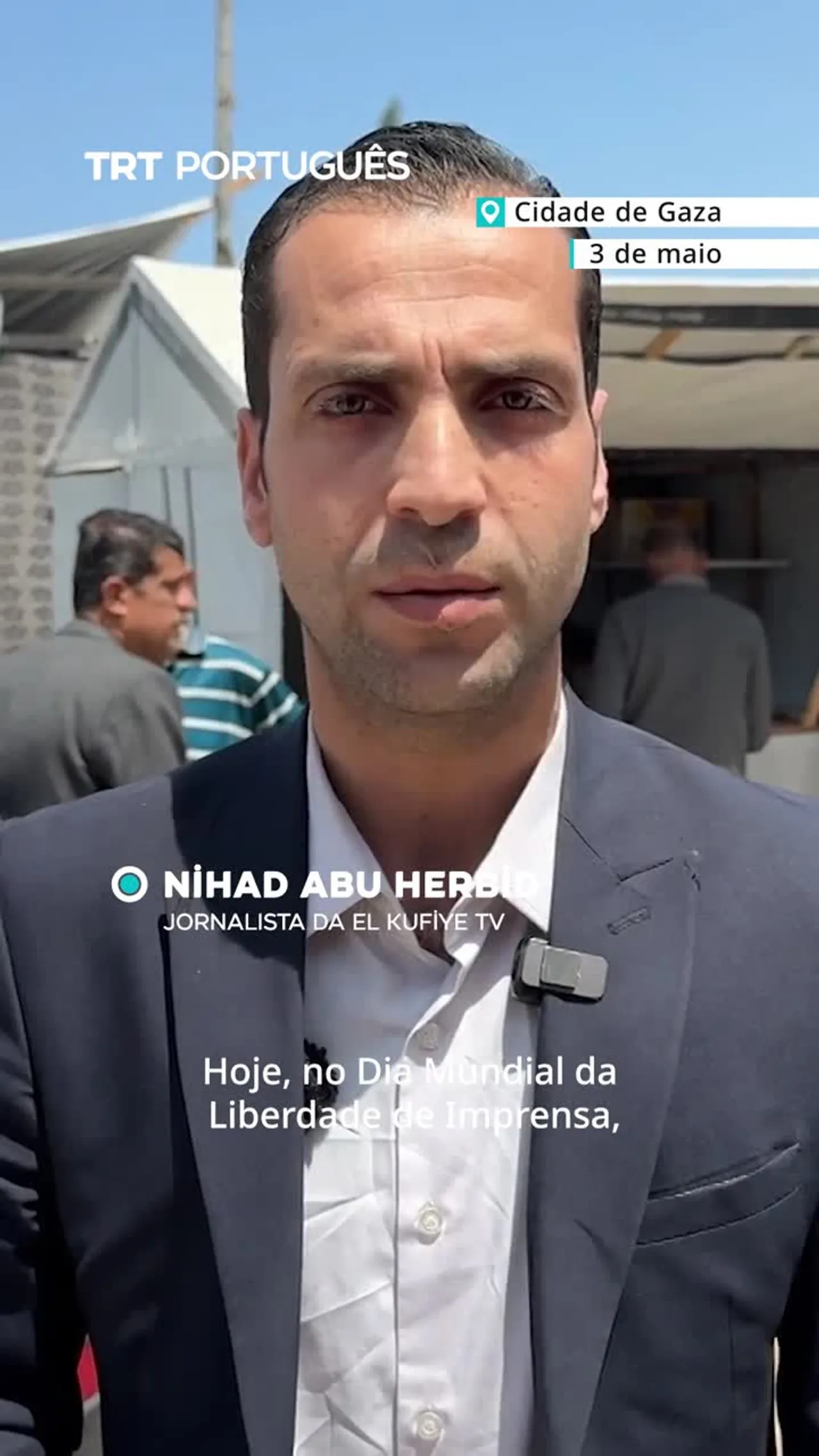 Jornalistas em Gaza denunciam as violações de Israel no Dia Mundial da Liberdade de Imprensa