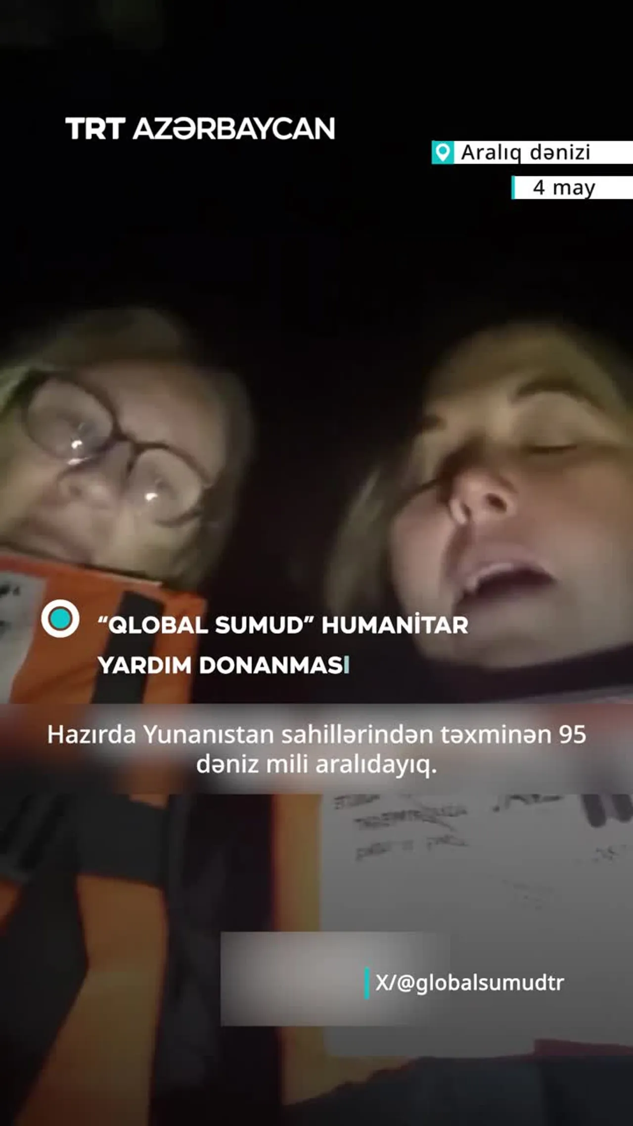 Qəzzaya gedən yardım donanmasına PUA və helikopterlərlə müdaxilə edildi