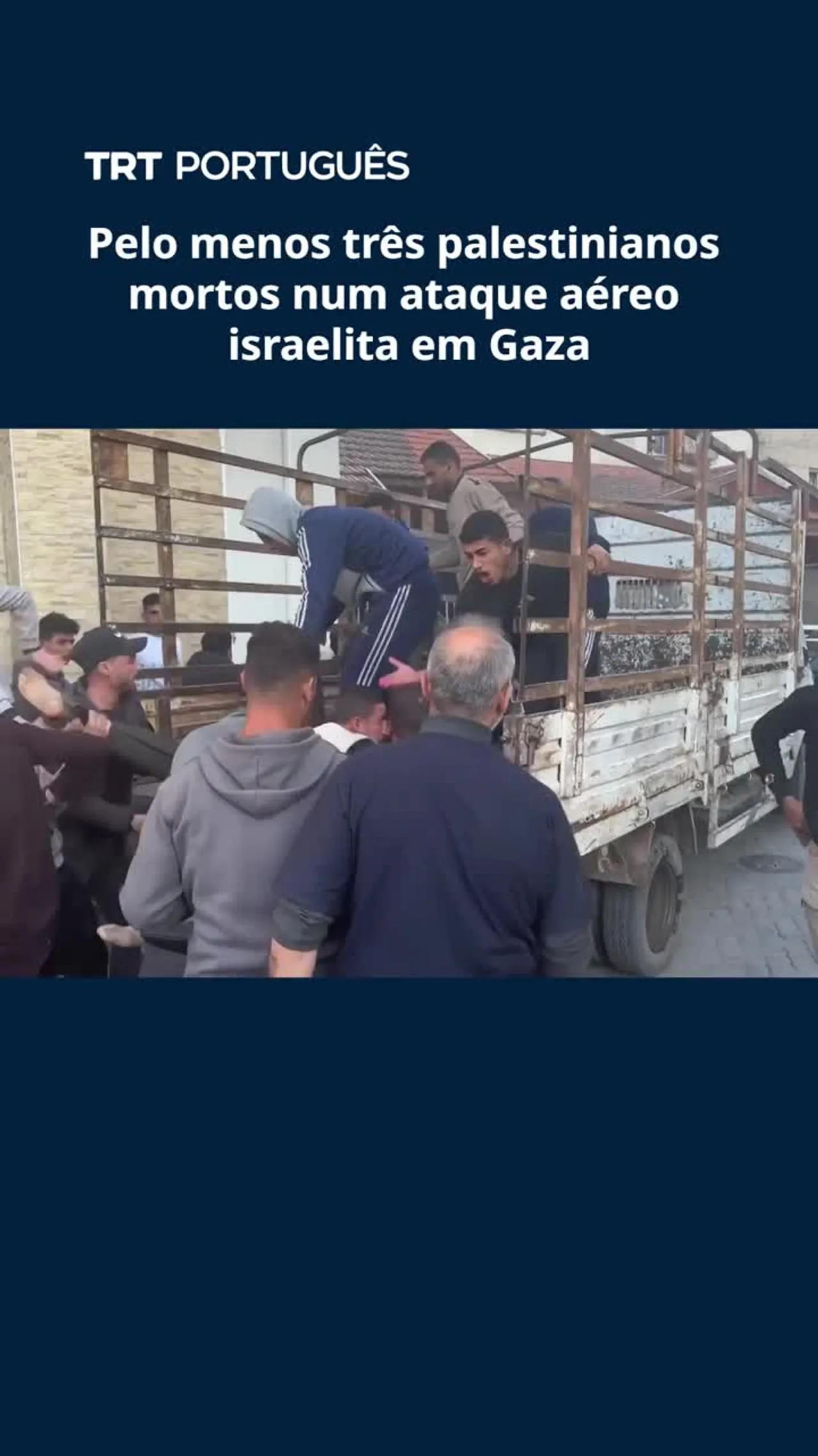Pelo menos três palestinianos mortos num ataque aéreo israelita em Gaza