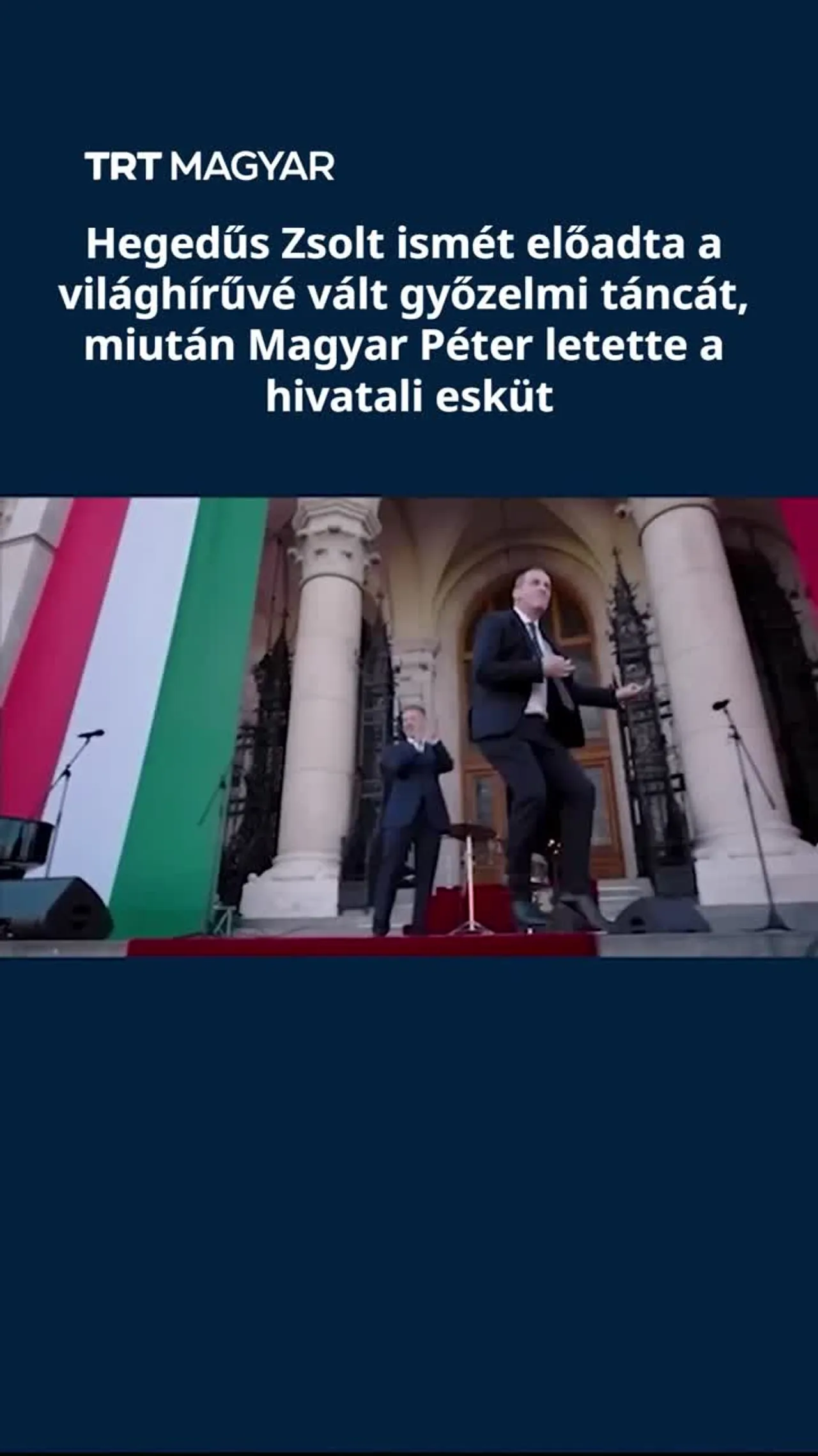 Ismét előadta a világhírűvé vált győzelmi táncát Hegedűs Zsolt