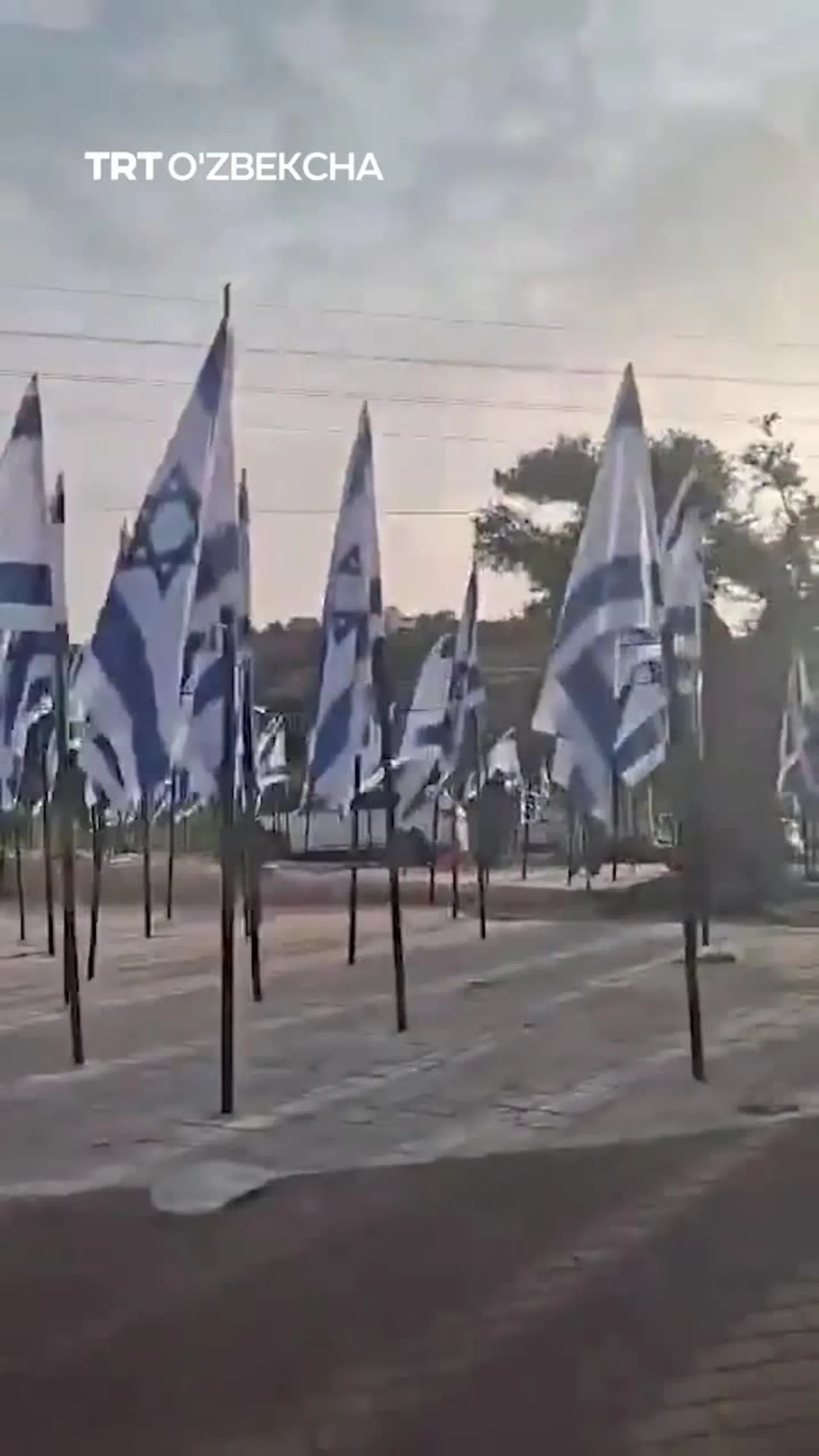 Naqba kuni arafasida Isroil bayroqlari o‘rnatildi