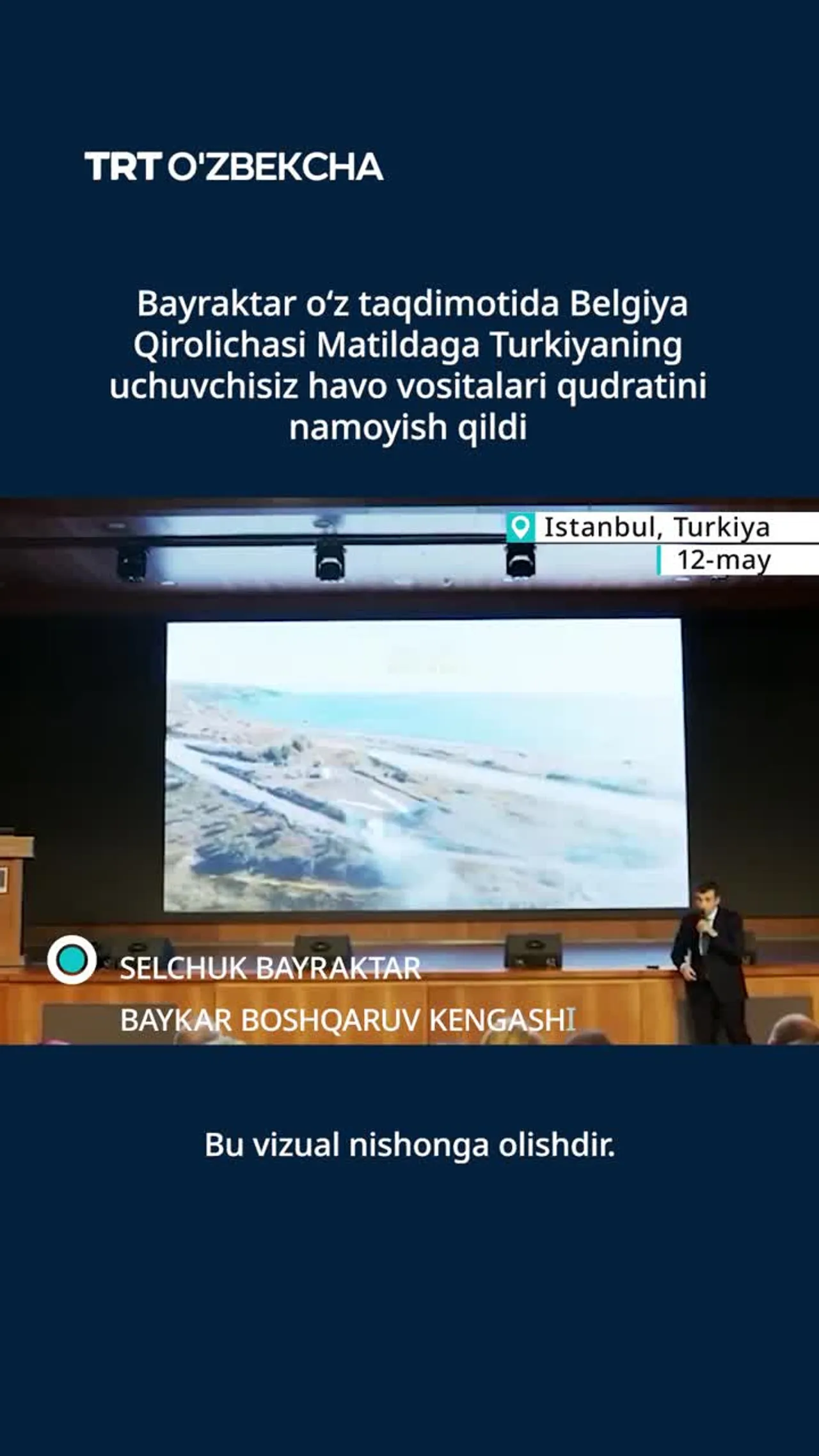 Bayraktar Turkiyaning dron texnologiyasidagi kuchini ta’kidlad