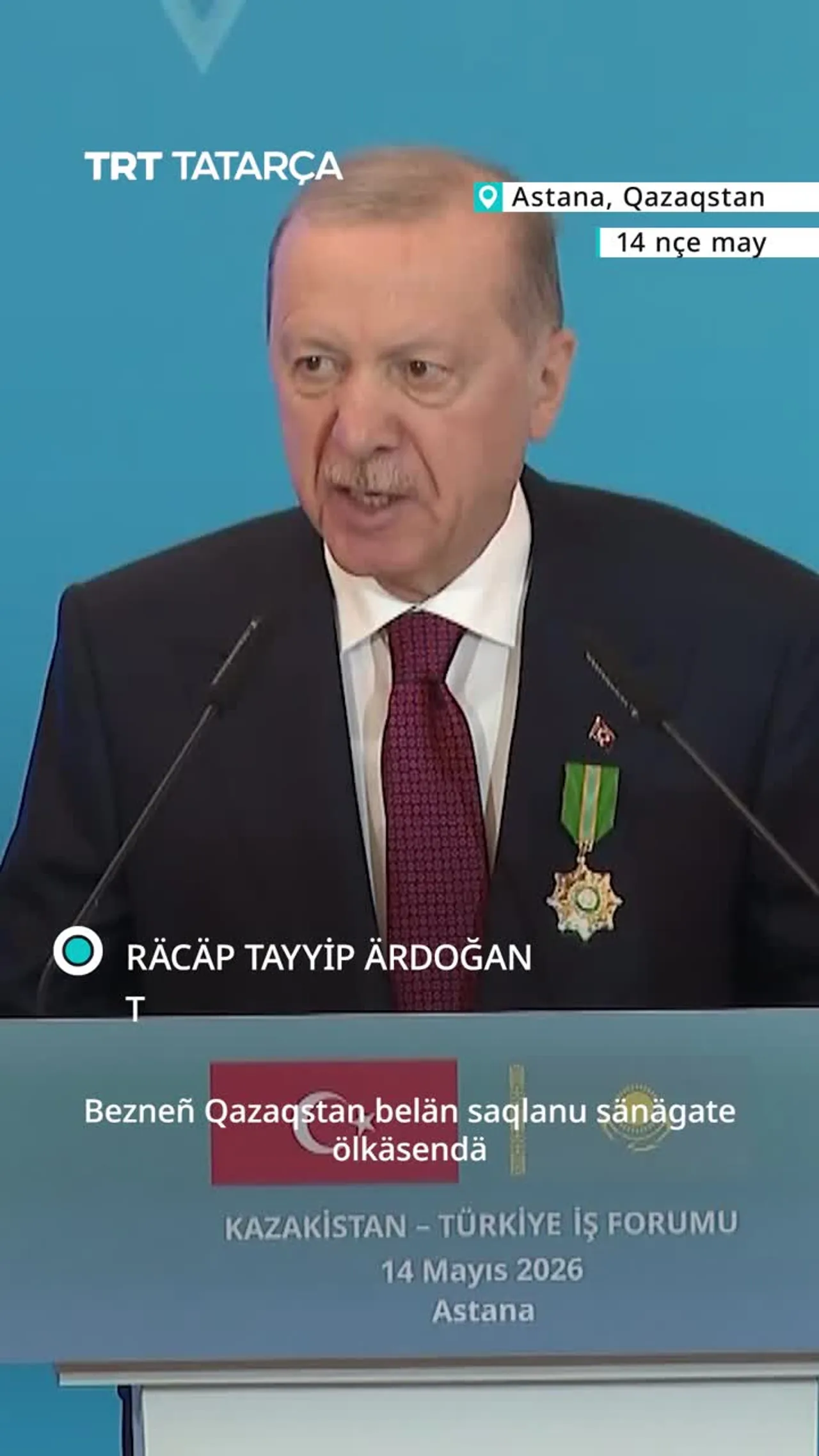 İlbaşı Ärdoğan Törkiyä - Qazaqstan partnyerlığın maqtadı