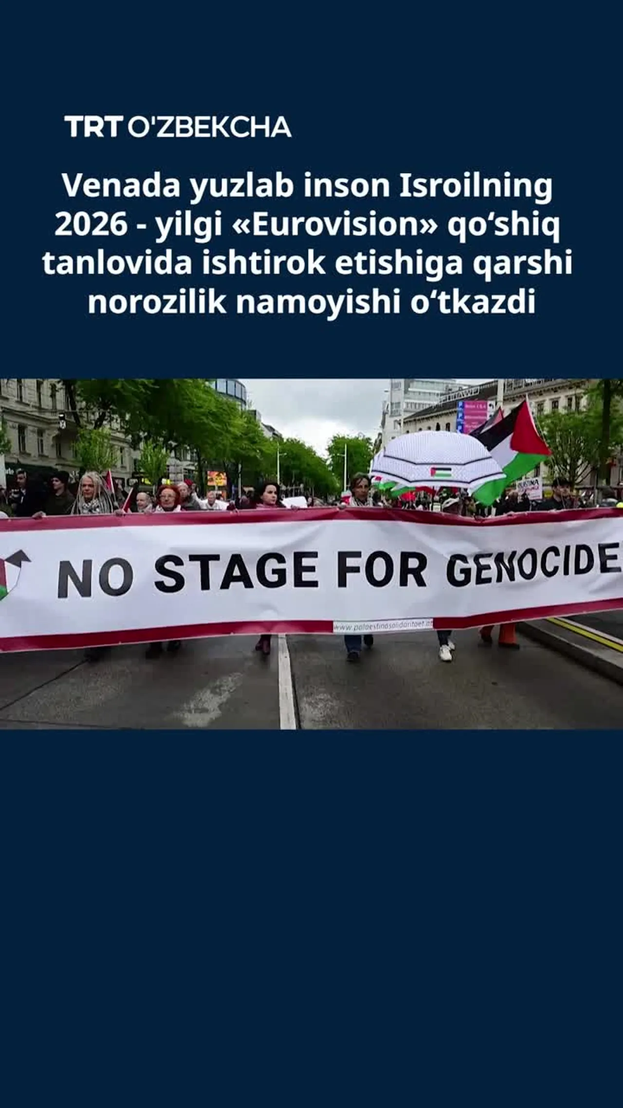Yuzlab inson Isroilning «Eurovision» tanlovida ishtirok etishidan norozi