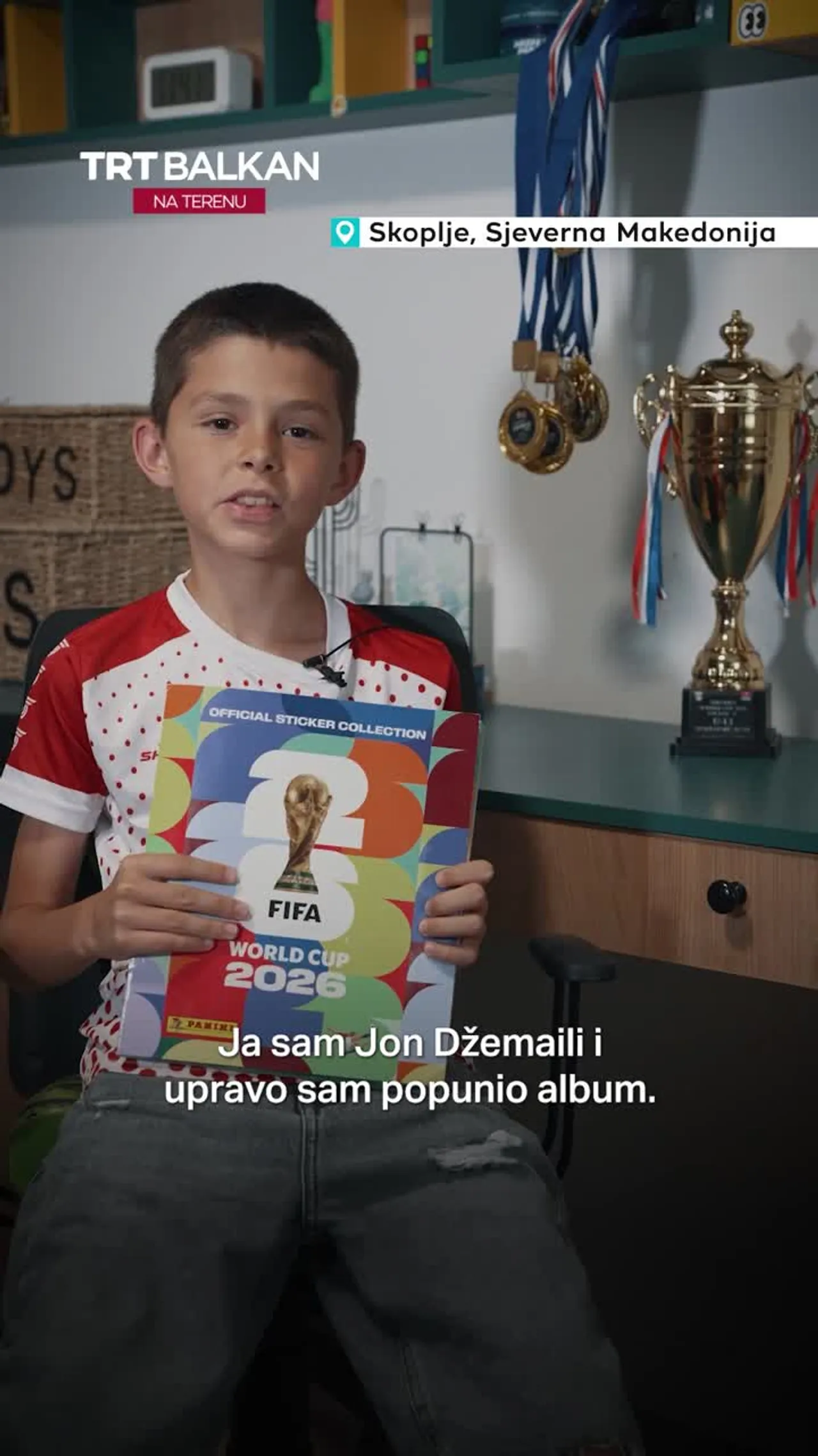 Jon Džemaili, 12-godišnji dječak iz Skoplja, uspio je popuniti album za Svjetsko prvenstvo 2026.