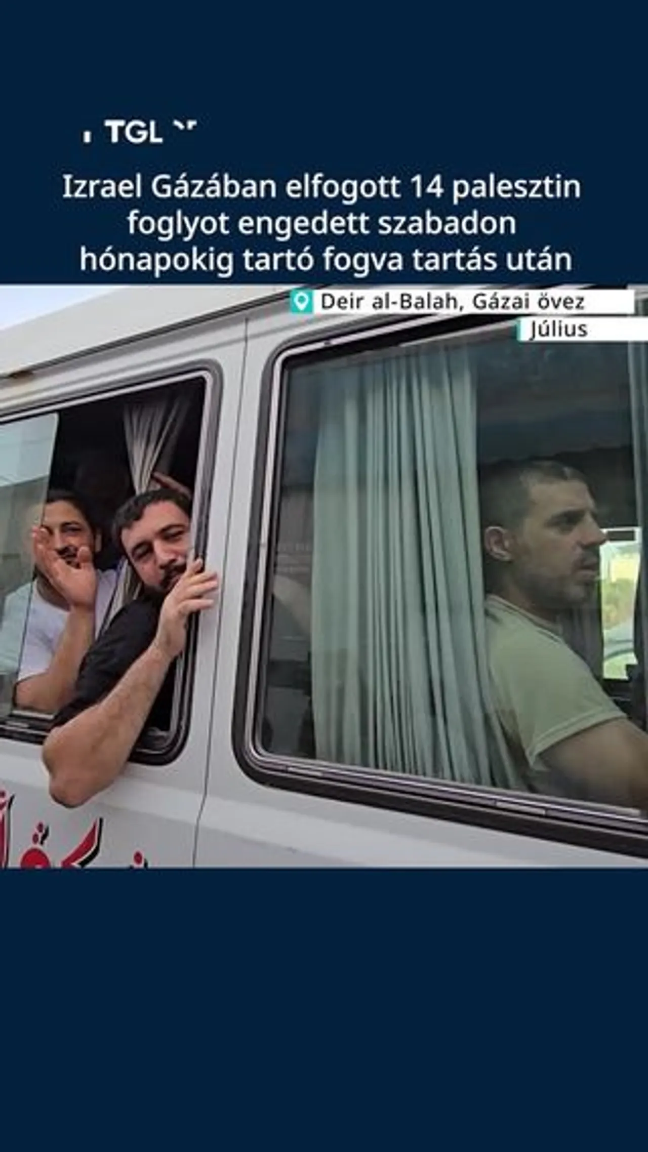 Hónapokig tartó izraeli fogvatartást követően szabadon engedték a palesztinokat